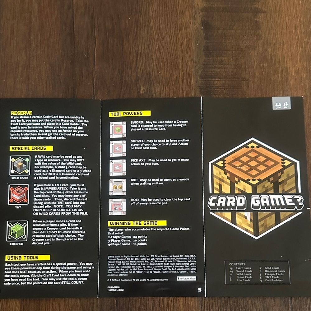 Minecraft Card Game? – Green Strategy Card Game - Picture 9 of 11